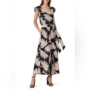 kate spade new york Grand Daisy Jumpsuit | Color: Black/White/Floral | EUC!!🌸🌺